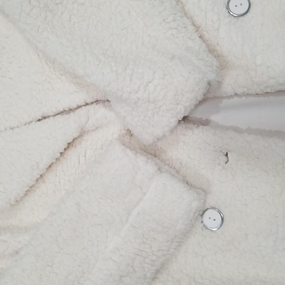 Ashley Outwear Faux Fur Winter Pea Coat Doble Breasted.  L - Picture 14 of 14